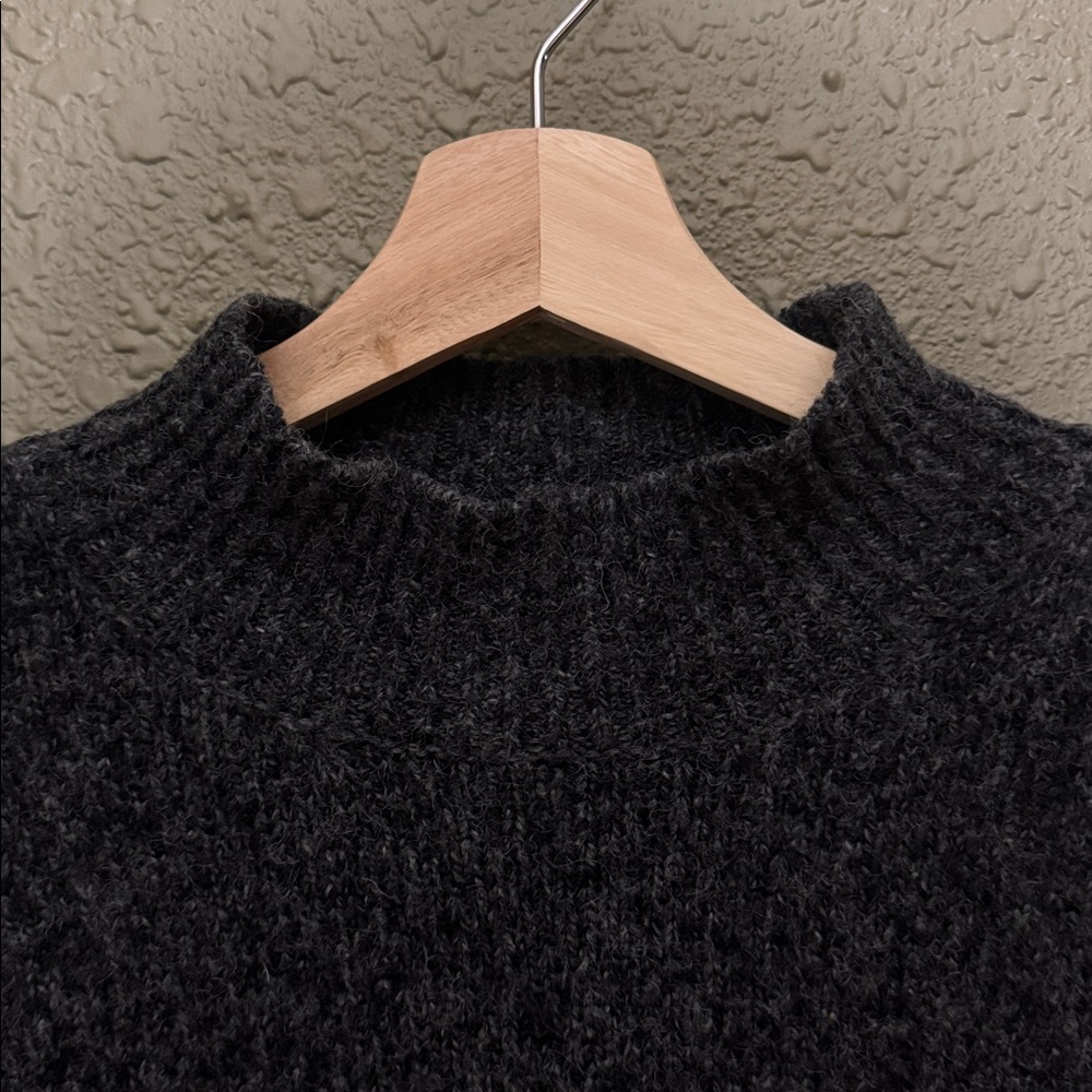 MICHAEL KORS PEARL HEATHER GREY COLOR BLOCK MOCK TURTLENECK SWEATER - Picture 3 of 11